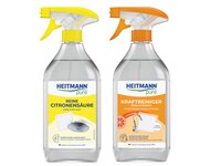 HEITMANN pure Kraftreiniger Essig+Orange oder Reine Citronensäure Spray